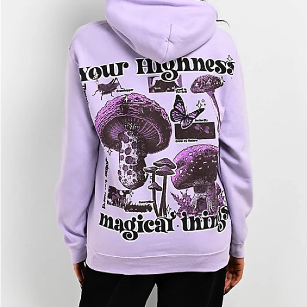 Lavender Graphic Hoodie